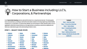 What Startabusiness.org website looked like in 2020 (6 years ago)
