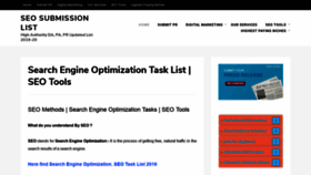 What Seosubmissionlist.com website looked like in 2020 (4 years ago)