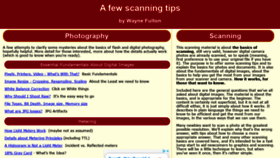 What Scantips.com website looked like in 2020 (4 years ago)