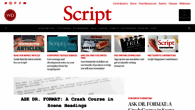 What Scriptmag.com website looked like in 2020 (4 years ago)
