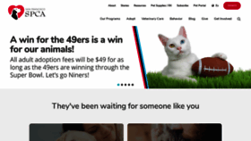 What Sfspca.org website looked like in 2020 (4 years ago)