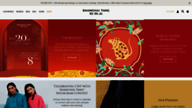 What Shanghaitang.com website looked like in 2020 (4 years ago)