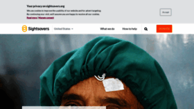 What Sightsavers.org website looked like in 2020 (4 years ago)