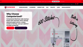 What Singer.com website looked like in 2020 (5 years ago)