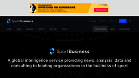 What Sportbusiness.com website looked like in 2020 (4 years ago)