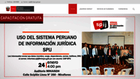 What Spij.minjus.gob.pe website looked like in 2020 (4 years ago)