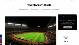 What Stadiumguide.com website looked like in 2020 (4 years ago)