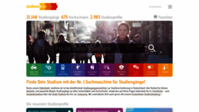What Studieren.de website looked like in 2020 (4 years ago)