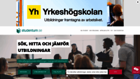What Studentum.se website looked like in 2020 (4 years ago)