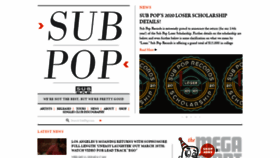 What Subpop.com website looked like in 2020 (4 years ago)