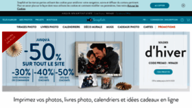 What Snapfish.fr website looked like in 2020 (5 years ago)