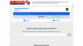 What Sparkplug-crossreference.com website looked like in 2020 (4 years ago)