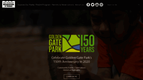 What Sfrecpark.org website looked like in 2020 (4 years ago)