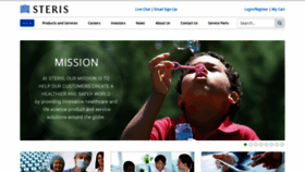 What Steris.com website looked like in 2020 (5 years ago)