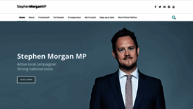 What Stephenjmorgan.org website looked like in 2020 (4 years ago)