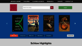 What Schlowlibrary.org website looked like in 2020 (4 years ago)