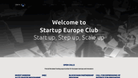 What Startupeuropeclub.eu website looked like in 2020 (4 years ago)