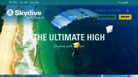 What Skydive.com.au website looked like in 2020 (4 years ago)