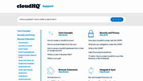 What Support.cloudhq.net website looked like in 2020 (4 years ago)