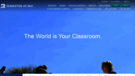 What Semesteratsea.com website looked like in 2020 (6 years ago)