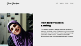 What Sarasoueidan.com website looked like in 2020 (4 years ago)