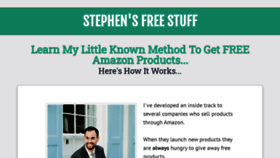 What Stephensfreestuff.com website looked like in 2020 (4 years ago)
