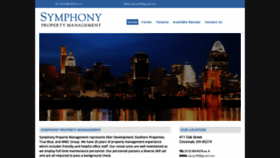 What Symphonypm.com website looked like in 2020 (4 years ago)