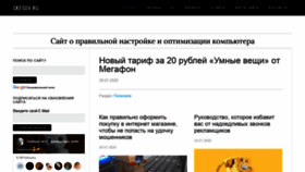 What Skesov.ru website looked like in 2020 (4 years ago)