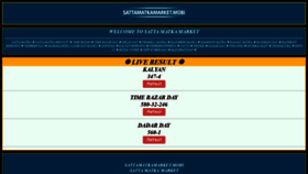What Sattamatkamarket.mobi website looked like in 2020 (4 years ago)