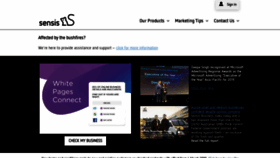 What Sensis.com.au website looked like in 2020 (4 years ago)