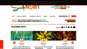 What Seedsnow.com website looked like in 2020 (4 years ago)
