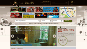 What Szallasvadasz.hu website looked like in 2020 (4 years ago)