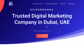 What Spiderworks.ae website looked like in 2020 (4 years ago)