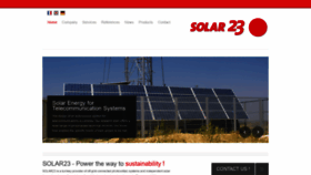 What Solar23.com website looked like in 2020 (4 years ago)