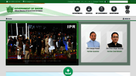 What Sikkim.gov.in website looked like in 2020 (4 years ago)