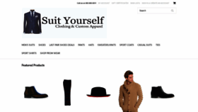 What Suityourselfmenswear.com website looked like in 2020 (4 years ago)