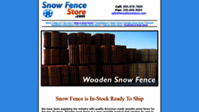 What Snowfencestore.com website looked like in 2020 (4 years ago)