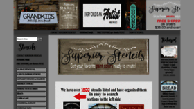 What Superiorstencils.com website looked like in 2020 (4 years ago)