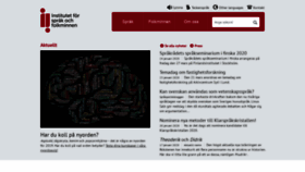 What Sprakochfolkminnen.se website looked like in 2020 (4 years ago)