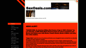 What Saxoasis.com website looked like in 2020 (4 years ago)