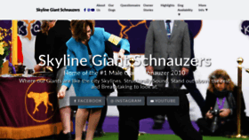 What Skylinegiantschnauzer.com website looked like in 2020 (4 years ago)