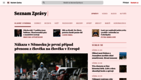 What Seznamzpravy.cz website looked like in 2020 (4 years ago)
