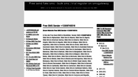 What Smsclist.blogspot.com website looked like in 2020 (4 years ago)