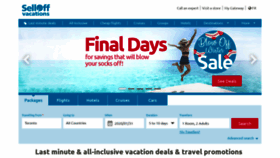 What Selloffvacations.com website looked like in 2020 (4 years ago)