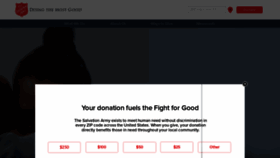 What Salvationarmyusa.org website looked like in 2020 (4 years ago)