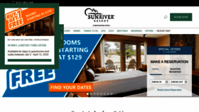 What Sunriver-resort.com website looked like in 2020 (4 years ago)