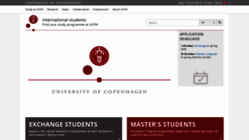 What Studies.ku.dk website looked like in 2020 (4 years ago)
