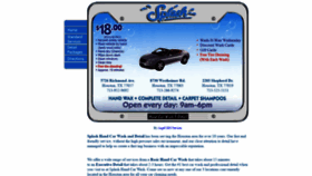 What Splashhandcarwash.net website looked like in 2020 (4 years ago)