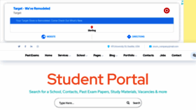What Studentportal.org.za website looked like in 2020 (4 years ago)