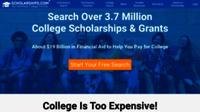 What Scholership.com website looked like in 2020 (4 years ago)
